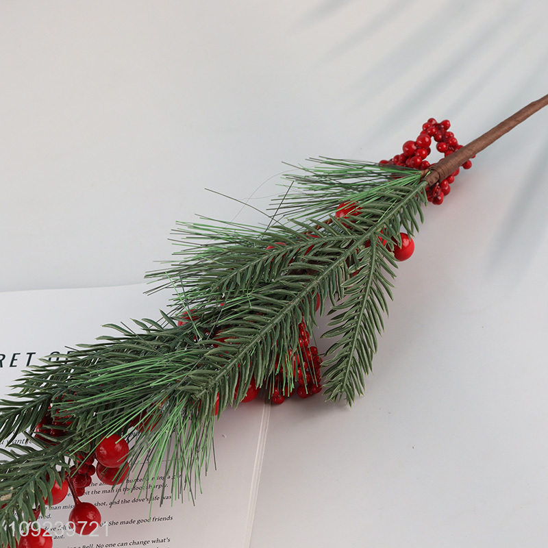 Popular products red berries decorative branch Christmas branch for decoration