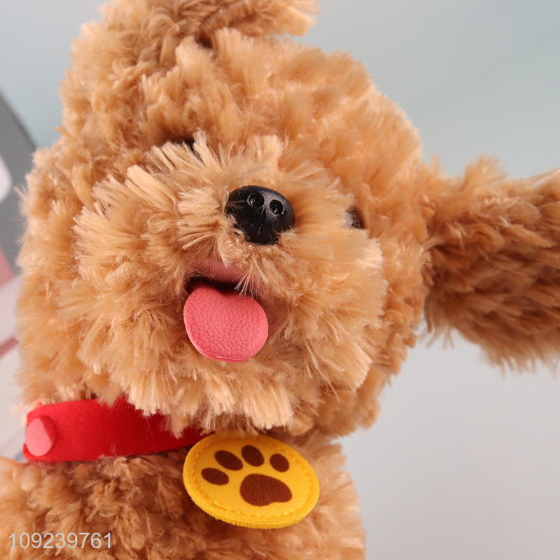 Best selling electric cute cartoon puppy plush toys for gifts