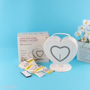 Best sale heart shape love rotating bubble machine wholesale