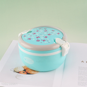 Low price round plastic school office lunch box for sale