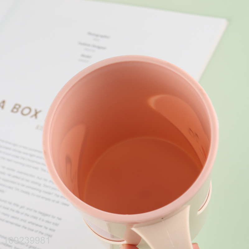 Top selling plastic water cup drinking cup with lid&spoon