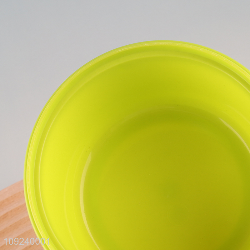 Good selling cartoon astronauts series plastic round lunch box wholesale