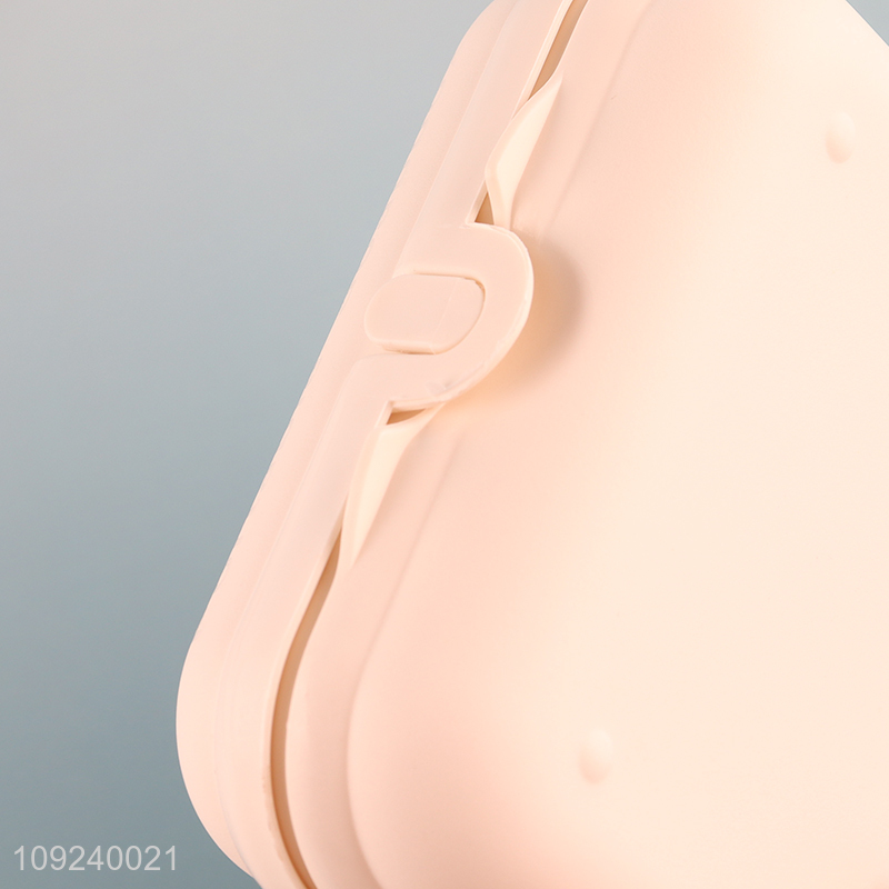 New arrival white bathroom accessories plastic soap box with lid