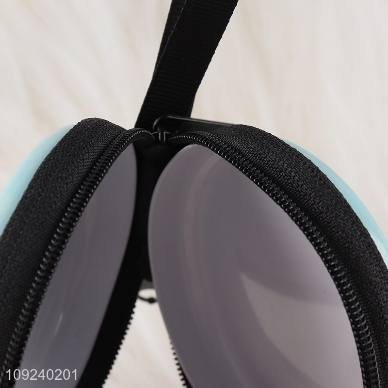 Good selling portable round tin plate cartoon coin purse