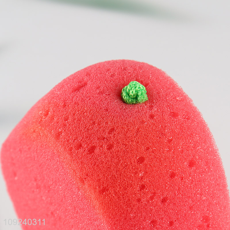 Most popular strawberry shape reusable cleaning sponge kitchen dish washing sponge