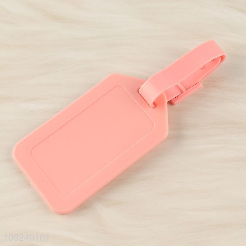 Good quality portable pink luggage tags luggage blank label for sale