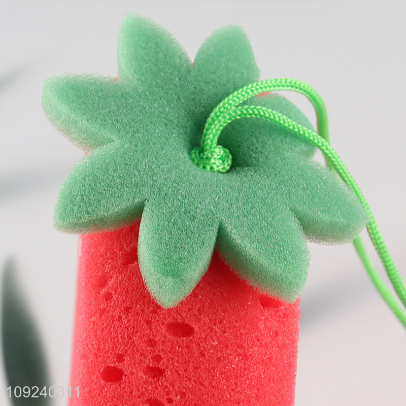 Most popular strawberry shape reusable cleaning sponge kitchen dish washing sponge