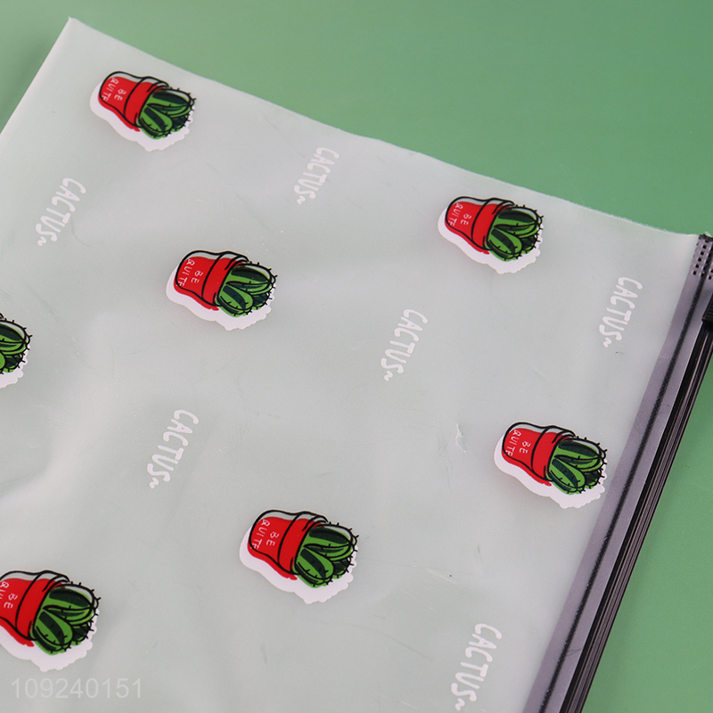 Good selling cactus printed school office file bags wholes