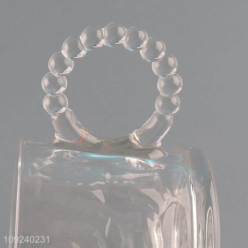Good quality clear unbreakable glass cup water cup coffee cup with handle