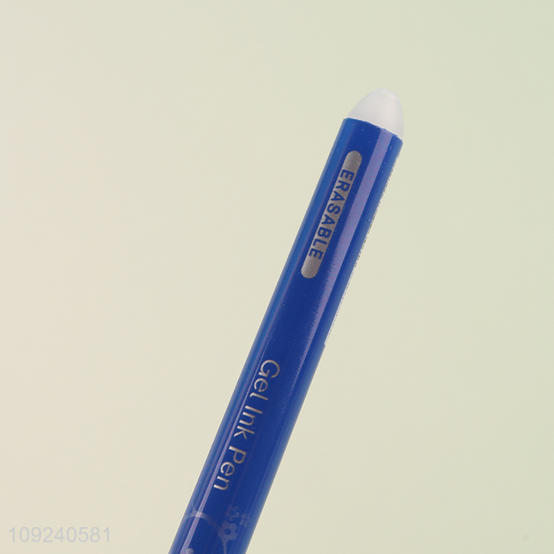 Good quality school students stationery writing pen gel pen with eraser