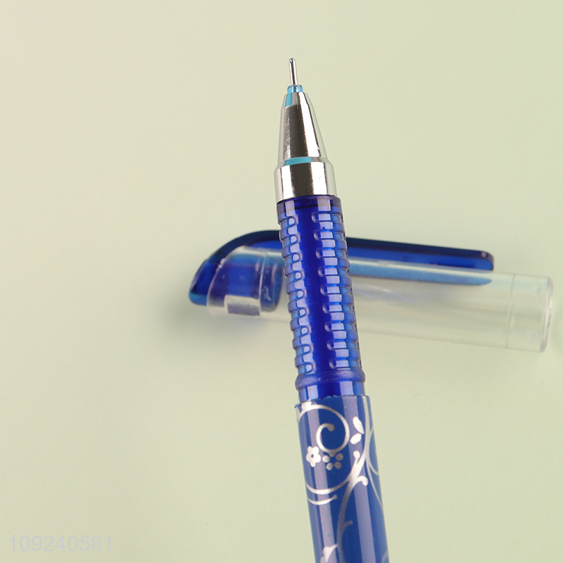 Good quality school students stationery writing pen gel pen with eraser