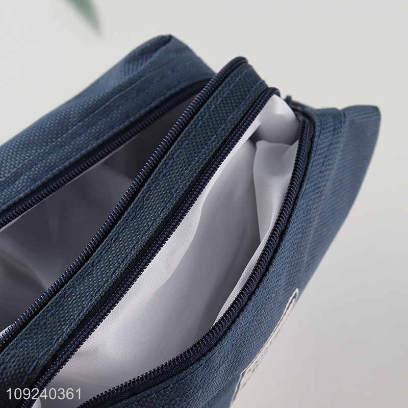 Factory wholesale school students stationery pencil bag with zipper