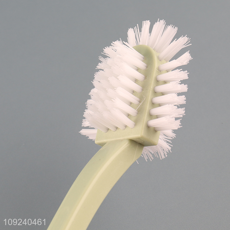 China wholesale long handle plastic bathroom accessories toilet brush