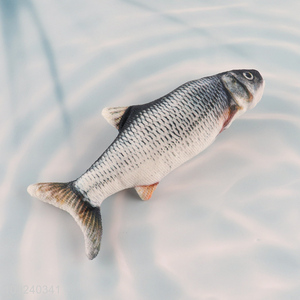 Factory wholesale fish shape bite-resistant pet <em>cat</em> chew toys