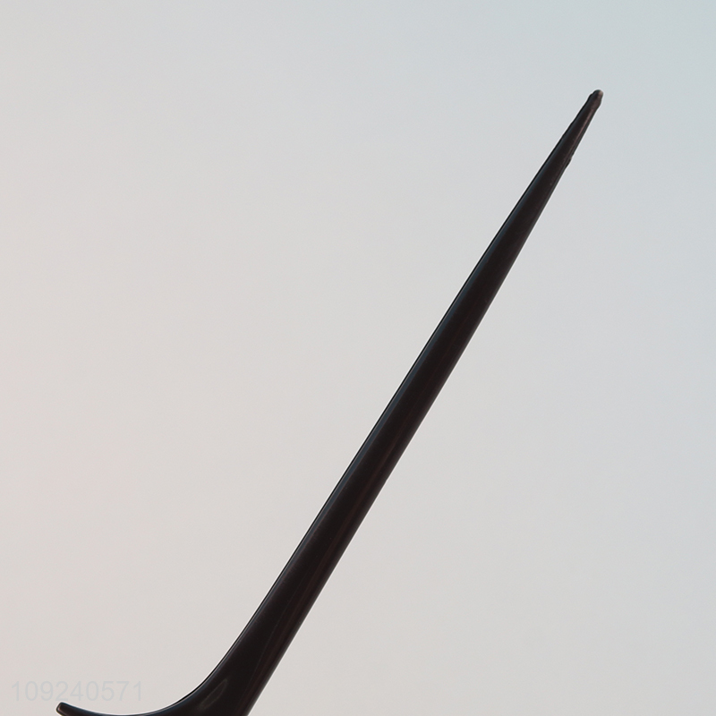 Low price 2pcs black plastic hair salon tool hair comb set