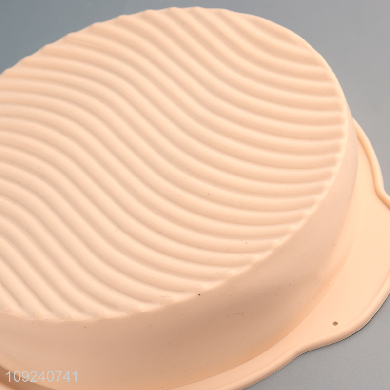 Factory direct sale round non-stick silicone cake baking pan wholesale