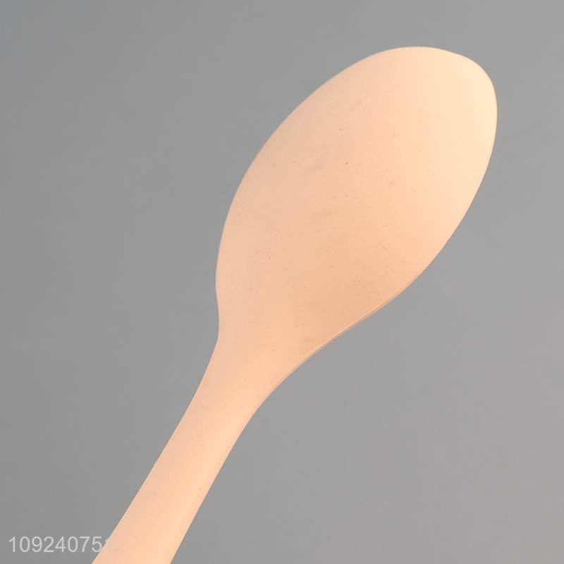 Top selling long handle home restaurant silicone spoon cutlery spoon