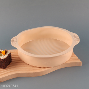 Factory direct sale round non-stick silicone cake baking pan wholesale