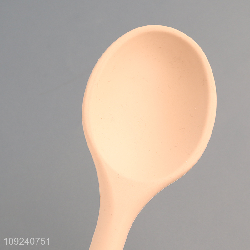 Top selling long handle home restaurant silicone spoon cutlery spoon