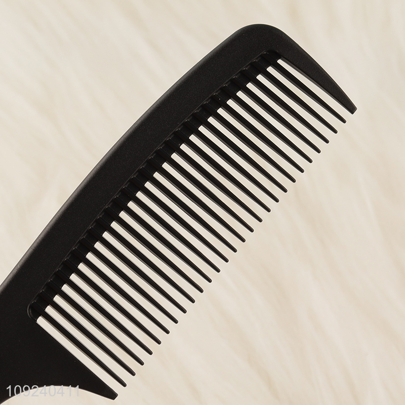 Top sale black plastic anti-static hair comb hair brush