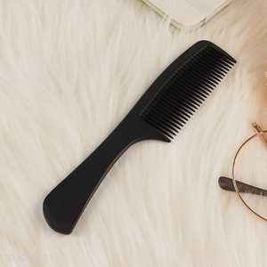 Top sale black plastic anti-static hair comb hair brush
