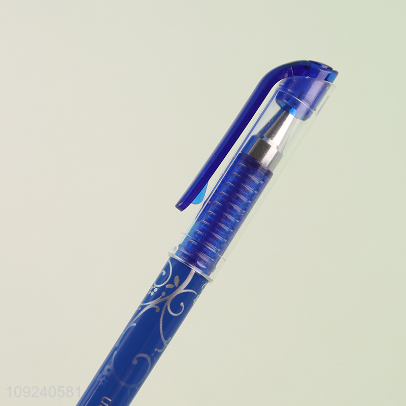 Good quality school students stationery writing pen gel pen with eraser