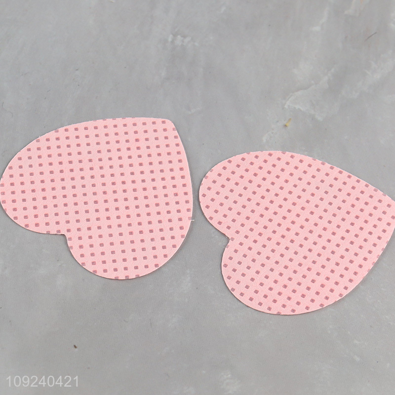 China factory 200pcs heart shape disposable mini nail polish wipes