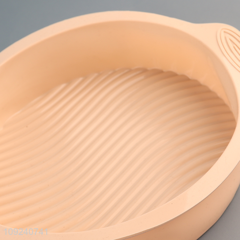 Factory direct sale round non-stick silicone cake baking pan wholesale