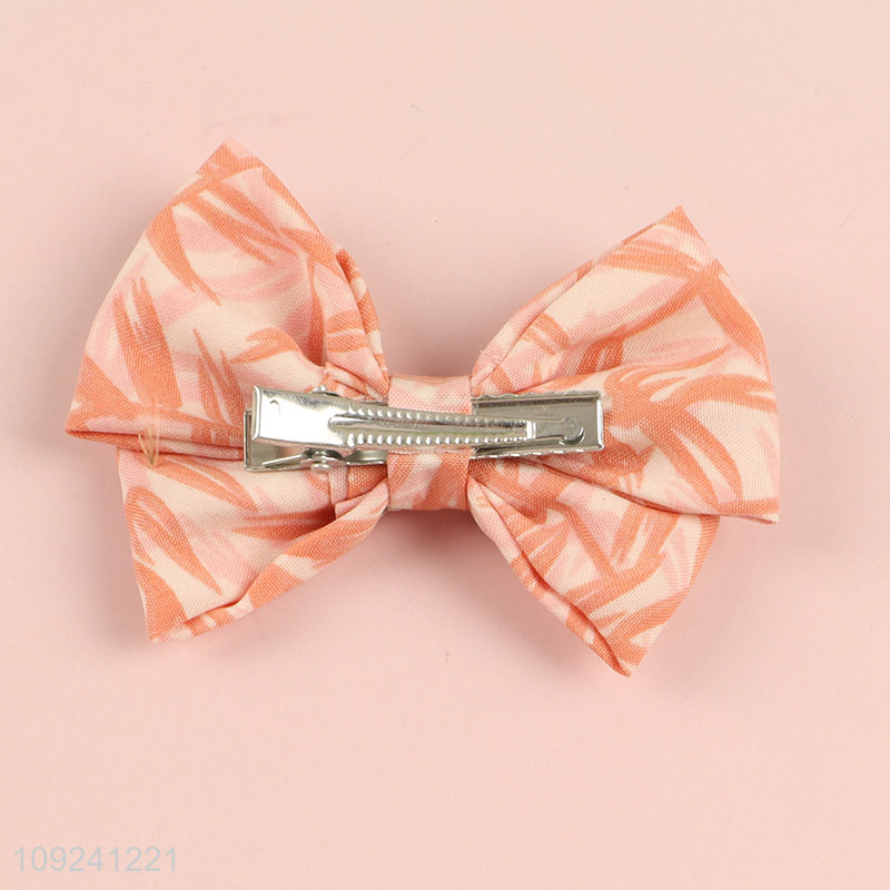 High Quality 4PCS/Set Bow Hair Clips and Hair Scrunchies Set for Women
