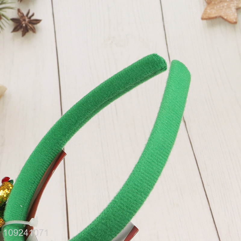 New Product Christmas Headband Christmas Tree Hair Hoop Sequin Headband