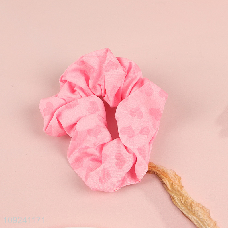 New Product Heart Printed Headband and Hair Scrunchie Set Birthday Gifts