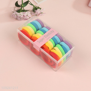 High Quaity 32 Pieces Candy Colored Hair Ties Stretchy Haie Bands for Kids