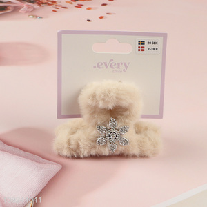 New Product Plush Hair Claw Clip Fluffy Hair Claw Clip for Women