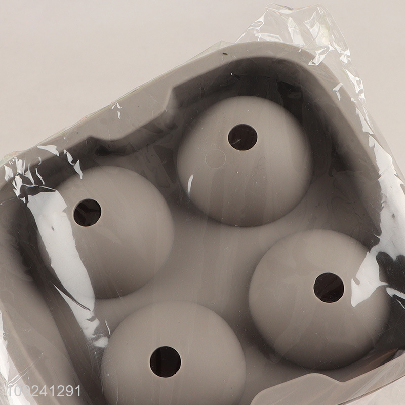 Factory Price 4-Cavity Silicone Ice Cube Molds Ice Ice Ball Maker