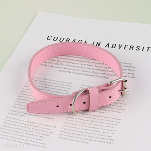 New Product PU Leather Dog Collar Adjustable Dog Collar Wholesale