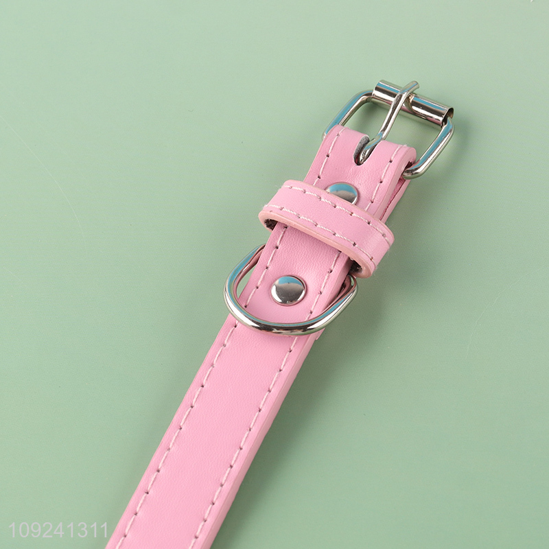 New Product PU Leather Dog Collar Adjustable Dog Collar Wholesale