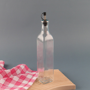 China Imports Clear Glass Olive Oil Dispenser Bottle Vinegar Bottle
