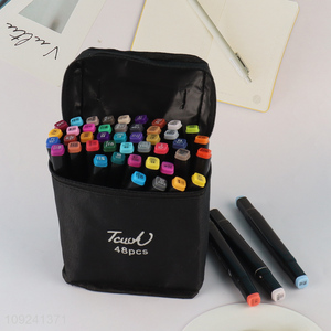 New Product 48 Colors Double Tip Art Markers for Drawing Coloring