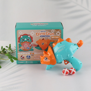 Wholesale Dinosaur Shooting Games Dino Target Toy Gun With Sticky Balls