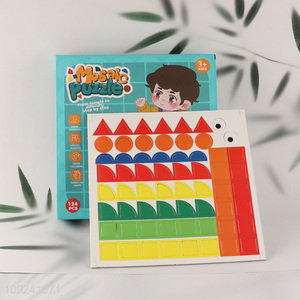 New Product 124Pcs Mosic Puzzles Educational Toy for Kids Boys Girls