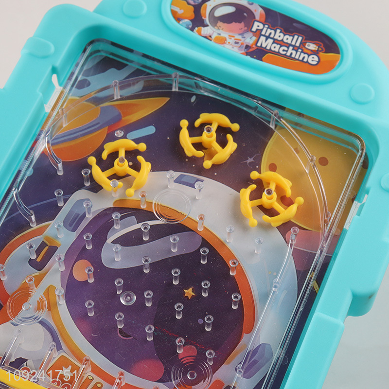 New Arrival Mini Pinball Game Cartoon Spaceman Pinball for Kids Age 3+