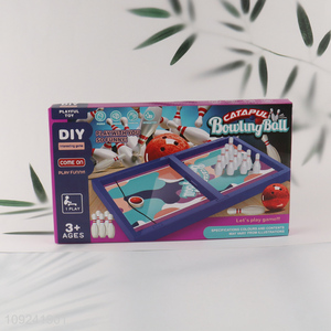 Factory Supply Interactive Catapult Chess Toy Set Bouncing Bowling Game