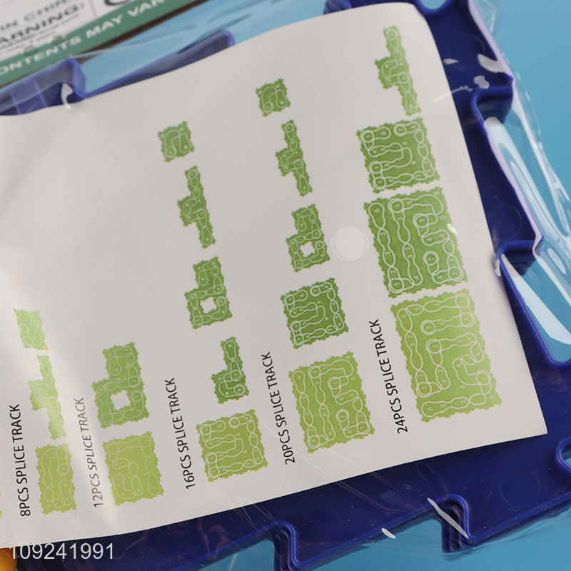 Factory Supply Electric Space Puzzle Rail Car Toy for Kids Boys Girls