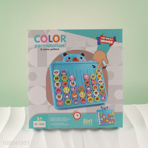 High Quality 2-In-1 Color Matching Game Early Education Toy for Kids