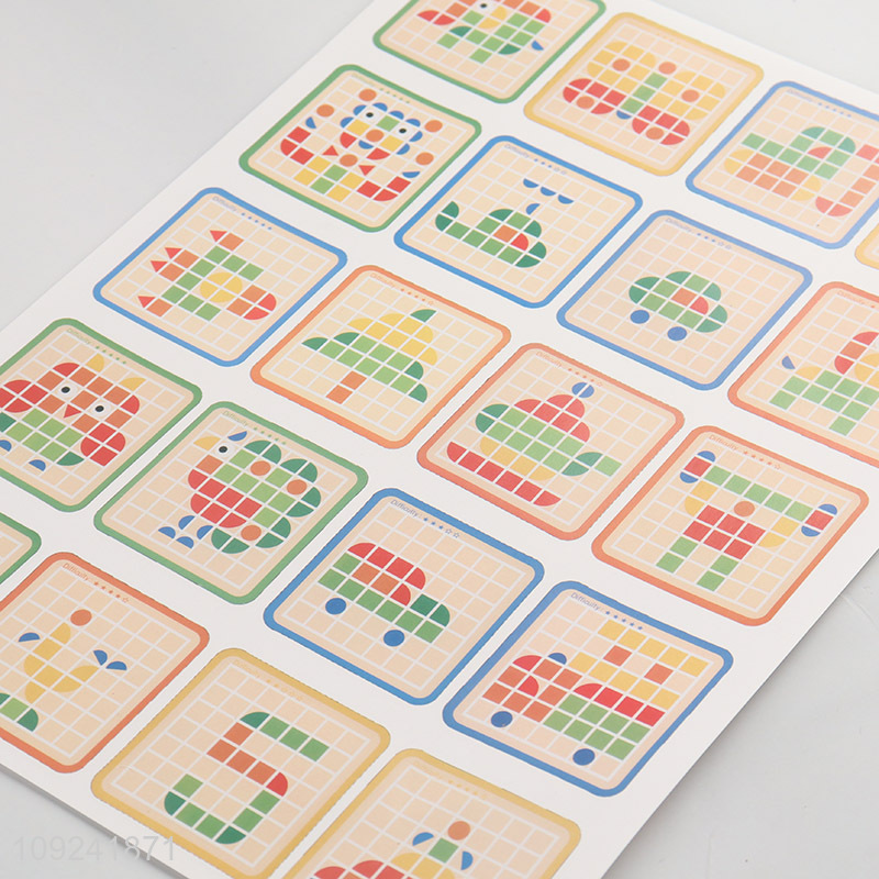 New Product 124Pcs Mosic Puzzles Educational Toy for Kids Boys Girls