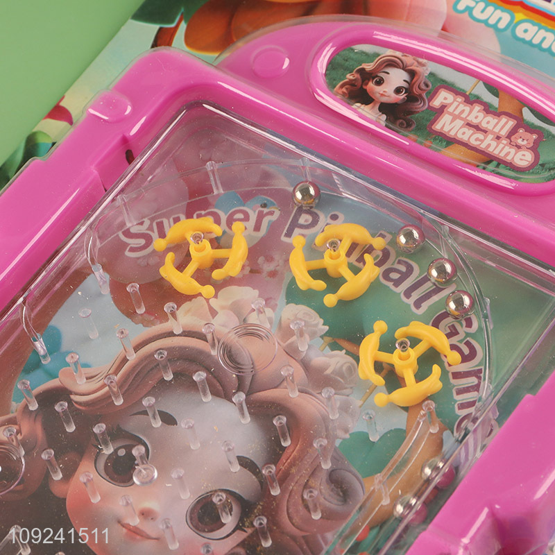 New Product Mini Pinball Game Cartoon Girl Pinball Game for Kids