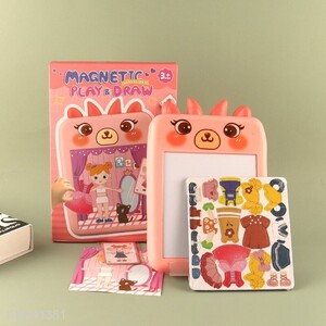 Good Quality 2-In-1 Magnetic Puzzle Game Writing Tablet Set for Kids