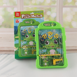 Good Quality Mini Pinball Game Cartoon Frog Pinball for Kids Age 3+