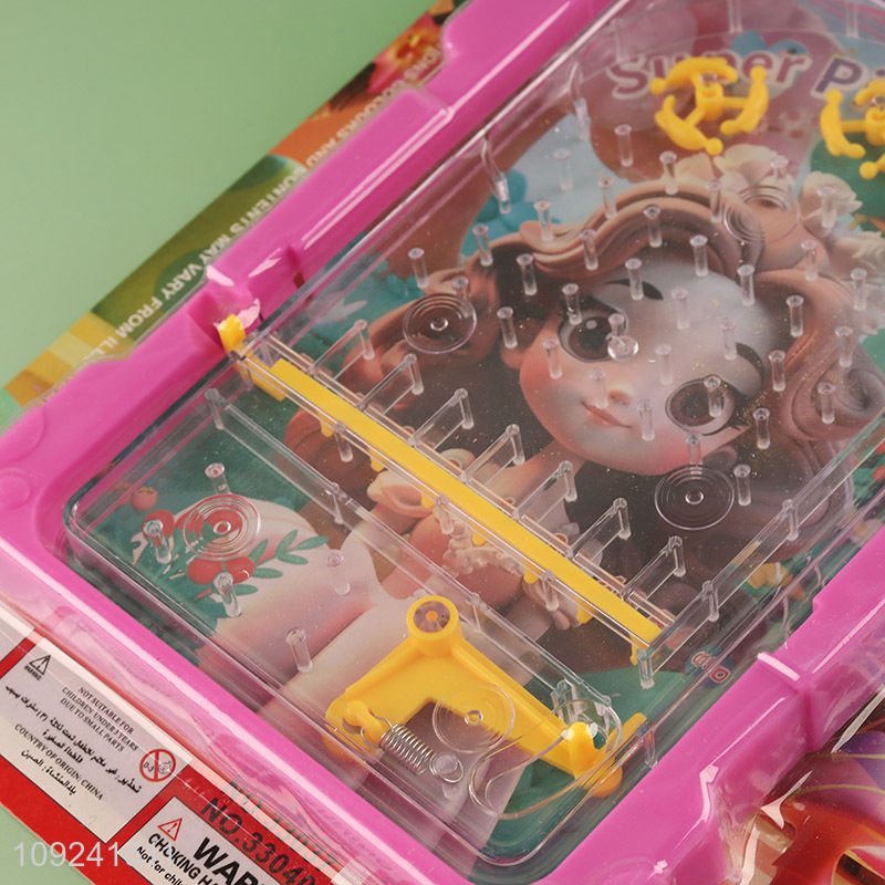 New Product Mini Pinball Game Cartoon Girl Pinball Game for Kids