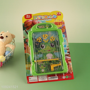Factory Price Mini Pinball Game Cartoon Frog Pinball Game for Kids